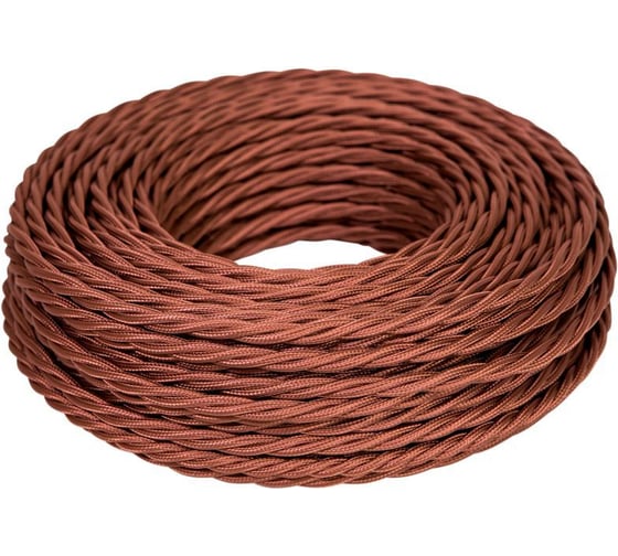 Изображение товара Провод МЕЗОНИНЪ витой ПВХ 2х1,5, цвет - коричневый GE70141-04