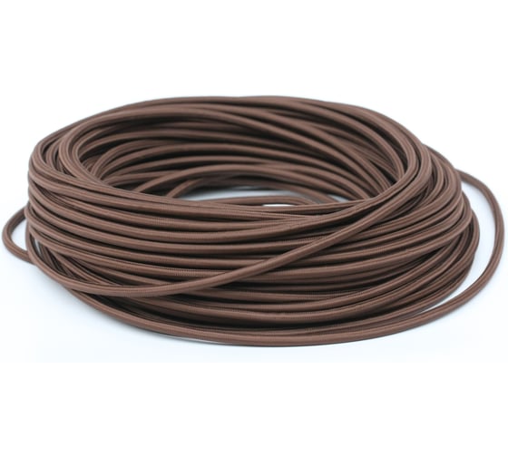 Изображение товара Провод МЕЗОНИНЪ монтажный круглый ПВХ 2x0,75, цвет- шоколад бухта 25м GE70160-17