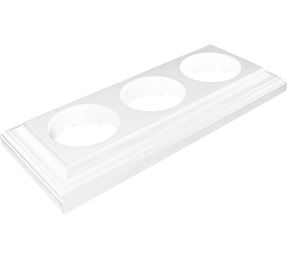 Изображение товара Рамка МЕЗОНИНЪ трехместная Престиж белая GE70708-01