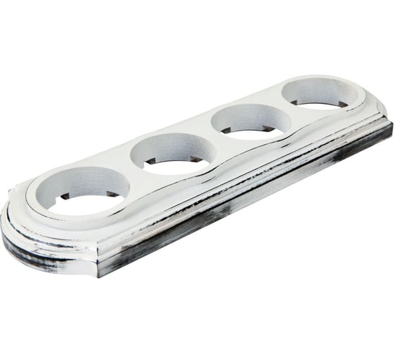 Изображение товара Рамка МЕЗОНИНЪ 4-местная Элегант белый прованс GE70704-37