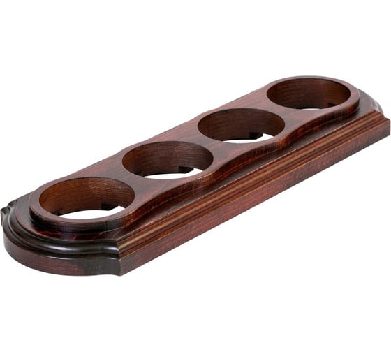 Изображение товара Рамка МЕЗОНИНЪ 4-местная Элегант красное дерево GE70704-27