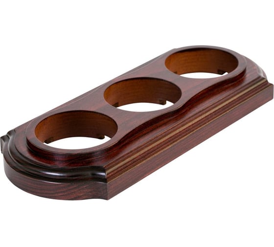 Изображение товара Рамка МЕЗОНИНЪ 3-местная Элегант красное дерево GE70723-27