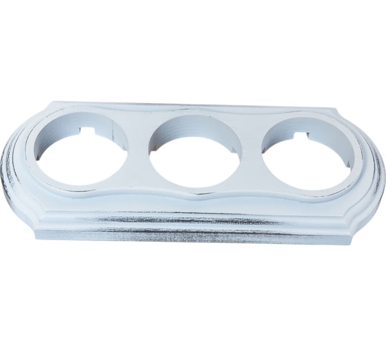 Изображение товара Рамка МЕЗОНИНЪ 3-местная Элегант белый прованс GE70703-37