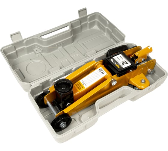 Изображение товара Гидравлический подкатной домкрат TopAuto 2т h 135-320 мм  в кейсе ДПГ-2К