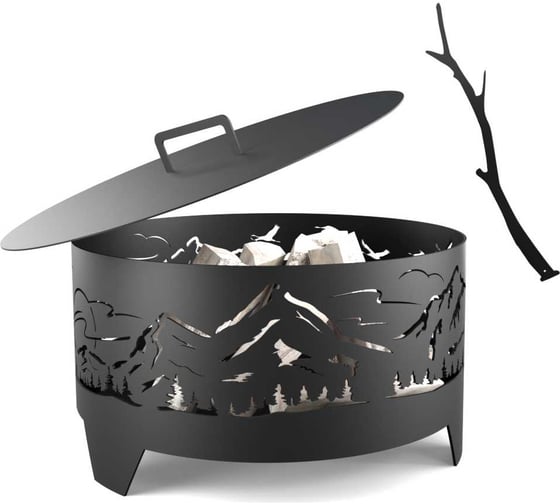 Изображение товара Костровая чаша Flamet "Горы" диаметр 60 см ЧГ-60-3