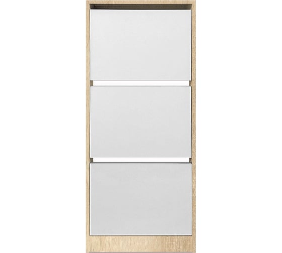 Изображение товара Обувница Венталл Арт Лаком-3 дуб сонома/белый Ven_00675