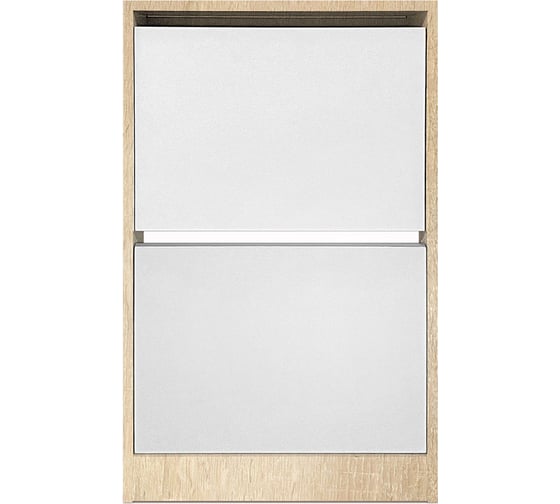 Изображение товара Обувница Венталл Арт Лаком-2 дуб сонома/белый Ven_00672