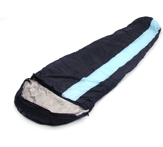 Изображение товара Спальный мешок-кокон Следопыт Comfort, 230x80 см, до 0С, 3-х слойный, темно-синий PF-SB-34