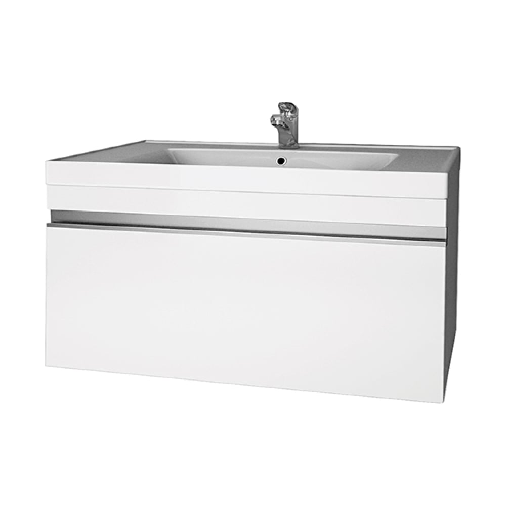 Изображение товара Подвесная тумба с раковиной Dreja GRACE 70 см белый глянец