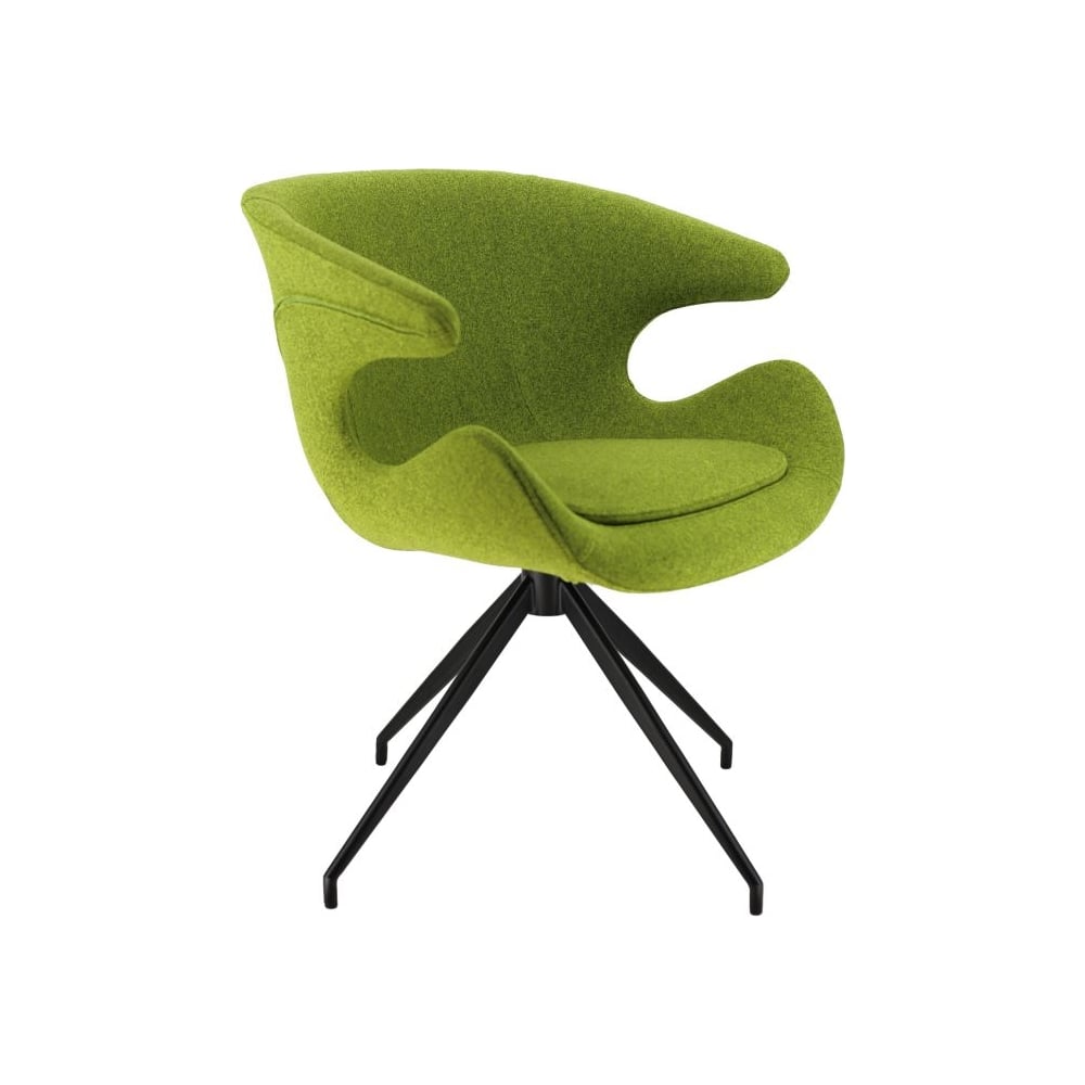 Изображение товара Обеденное кресло EVERPROF Liberty ткань зеленый вращающееся с подлокотниками