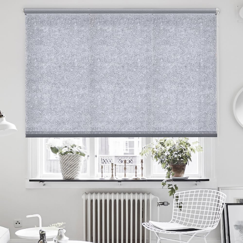 Изображение товара Рулонные шторы Эскар Фантом серый 130x150 см с цепочным механизмом