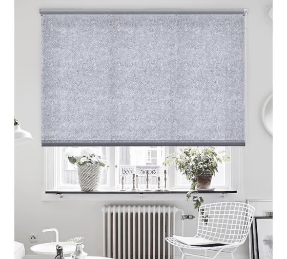 Изображение товара Рулонные шторы Фантом, серый, 180x150 см Эскар 7503180160