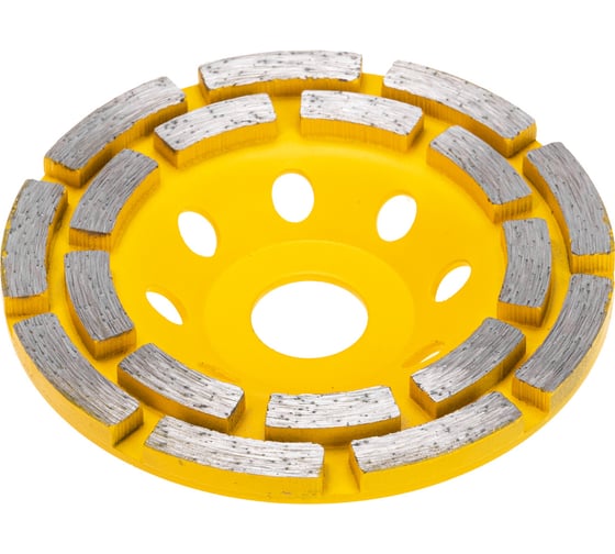 Изображение товара Чашка алмазная шлифовальная, двухрядная 115x22.2 мм KRANZ KR-90-0251