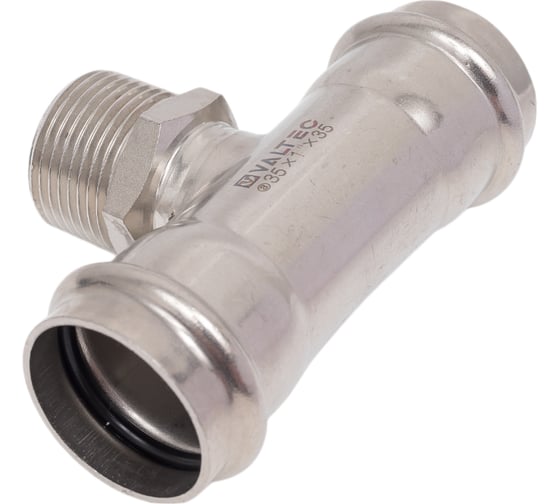 Изображение товара Тройник с наружной резьбой из нержавеющей стали VALTEC 35х1 VTi.933.I.350635