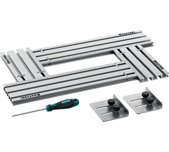 Изображение товара Шаблон фрезерный KRAFTOOL Kraftlex в комплекте с 2 упорами MFS-200-400 мм, 4 шт 32807