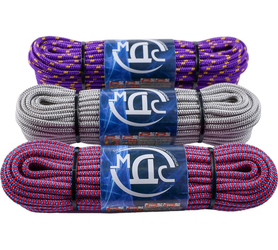 Изображение товара Полипропиленовый шнур ТОРГОВО-ПРОИЗВОДСТВЕННАЯ КОМПАНИЯ МДС, плетеный, 5 мм, 16 пр, 20 м 7930050320816