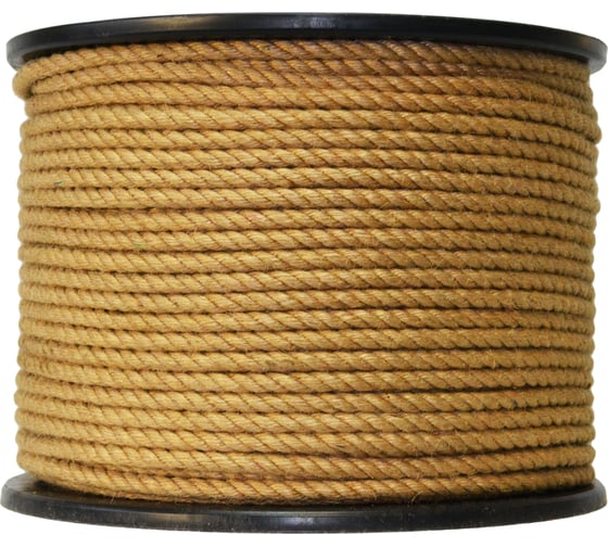Изображение товара Джутовый канат ТПК МДС, крученый, 8 мм, 200 м 7930050321189
