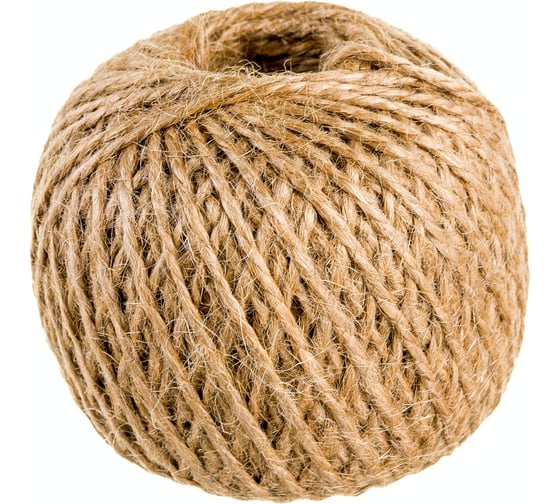 Изображение товара Джутовый шпагат ТОРГОВО-ПРОИЗВОДСТВЕННАЯ КОМПАНИЯ МДС крученый, 1.5 мм, 100 м 7930050321134