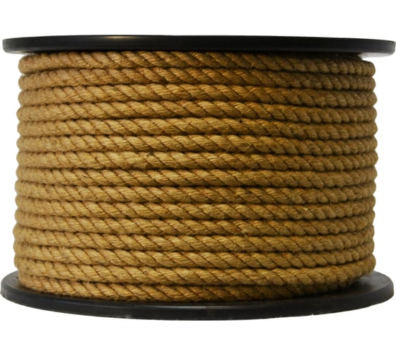 Изображение товара Джутовый канат ТПК МДС, крученый, 10 мм, 100м 7930050321196