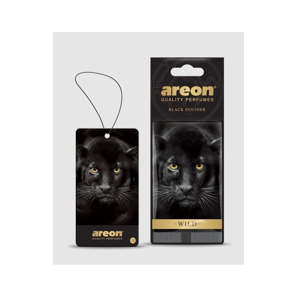 Изображение товара Автомобильный ароматизатор Areon WILD Black Panther AW02 сухой на зеркало