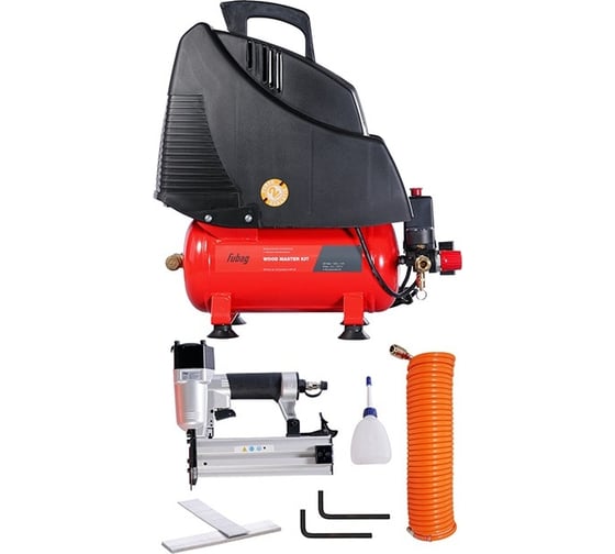 Изображение товара Компрессор WOOD MASTER KIT + 4 (OL 195/6 + 4 предмета) FUBAG 646035