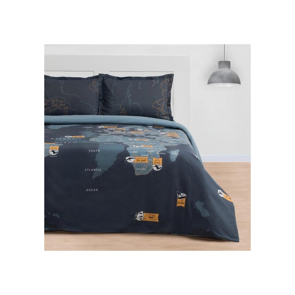 Изображение товара Комплект постельного белья Этель евро Путешествие 200х217 см