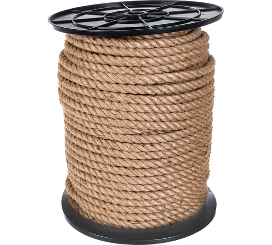 Изображение товара Джутовый канат ТПК МДС, крученый, 14 мм, 100м 7930050321219