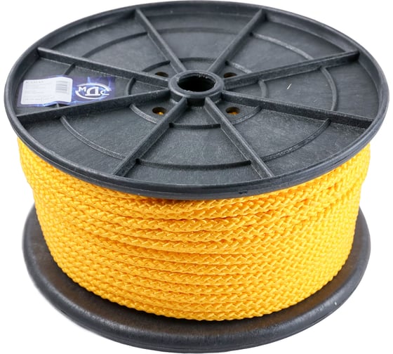 Изображение товара Полипропиленовый канат ТОРГОВО-ПРОИЗВОДСТВЕННАЯ КОМПАНИЯ МДС, плетеный, 10 мм, 8 пр, без сердечника, 100 м 7930050320830