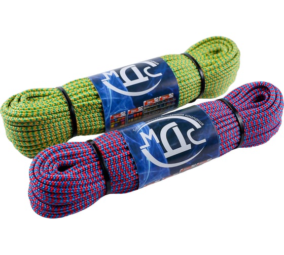 Изображение товара Полипропиленовый шнур ТОРГОВО-ПРОИЗВОДСТВЕННАЯ КОМПАНИЯ МДС, плетеный, 4 мм, 16 пр, 30 м 7930050320618