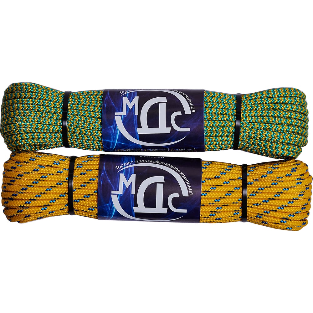 Изображение товара Полипропиленовый плетеный шнур 4 мм 20 м МДС универсальный