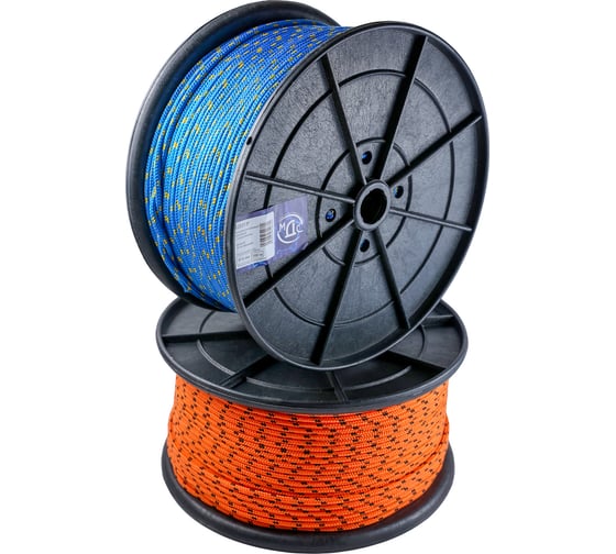 Изображение товара Полипропиленовый шнур ТОРГОВО-ПРОИЗВОДСТВЕННАЯ КОМПАНИЯ МДС, плетеный, 6 мм, 16 пр, с сердечником, 200 м 7930050320380