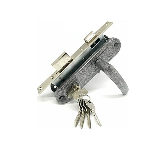 Изображение товара Врезной замок ЗЕНИТ ЗВ7-70.04-02 серебро 28015