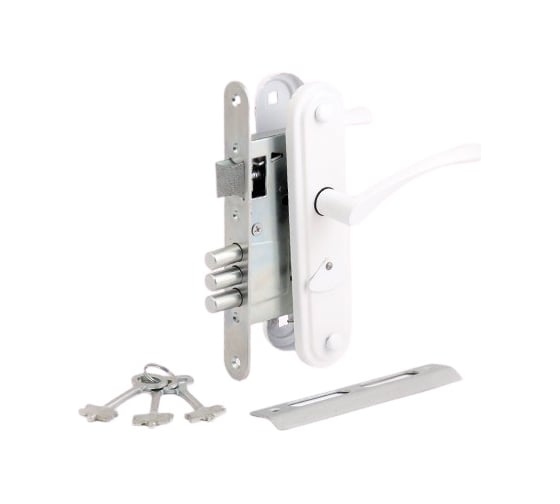 Изображение товара Врезной замок ЗЕНИТ ЗВ9-4-2 белый 20627