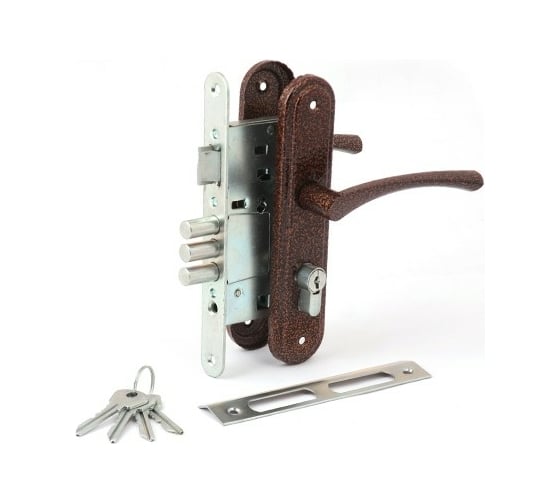 Изображение товара Врезной замок ЗЕНИТ Омега-ЗВ4.2.01 медь 20737