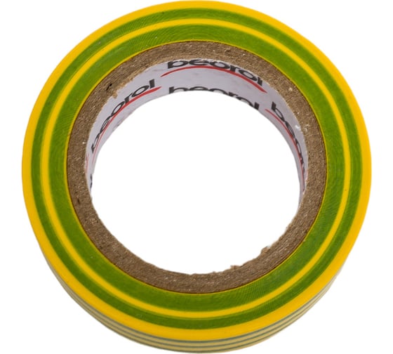 Изображение товара Изолента BEOROL ПВХ, 19 мм, 10 м, желто-зеленая 245321