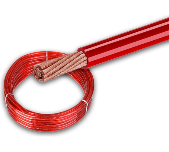 Изображение товара Авто силовой кабель Pro Legend омедненный, 10 мм (7 Ga), красный, 1 м. PL9210_1