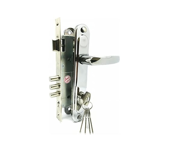 Изображение товара Врезной замок ЗЕНИТ ЗВ4-85.3-02 хром 28022