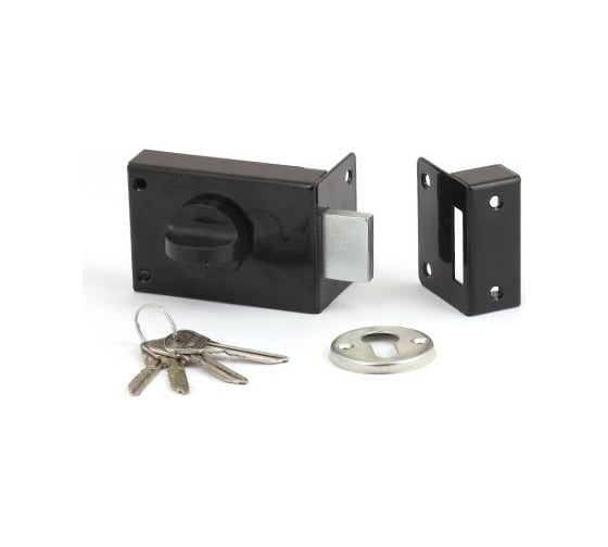 Изображение товара Накладной замок ЗЕНИТ Омега ЗН-1 черный 20309