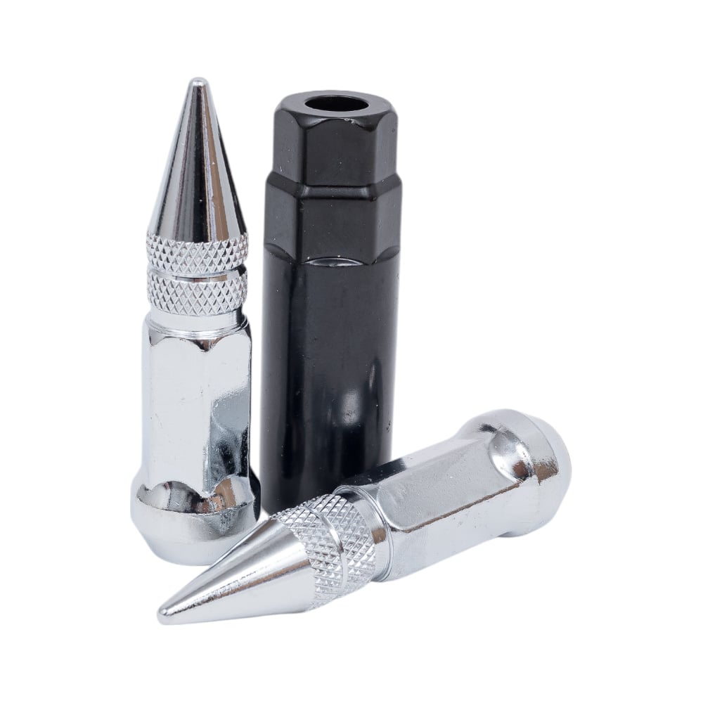 Изображение товара Комплект гаек тип Пика М1/2 высота 80 мм хром 20 шт+ключ STARLEKS KK911942SD/CR