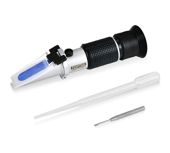 Изображение товара Рефрактометр TOPTUL 4в1, для антифриза охлаждающей жидкости, электролита и AdBlue JDCT0101