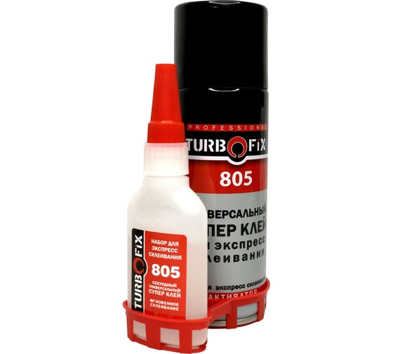 Изображение товара Двухкомпонентный цианокрилатный клей Turbofix 125 гр+400 мл TF-400