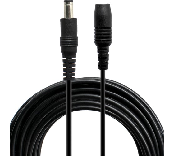 Изображение товара Удлинитель питания OXION 2,1x5,5x10мм, 10 м, черный, OX-PEC2,1X5,5X10MM10M-BK