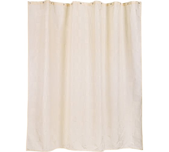 Изображение товара Занавеска для ванной комнаты VERRAN Dagha тканевая 240х200 см, цвет бежевый 630-01