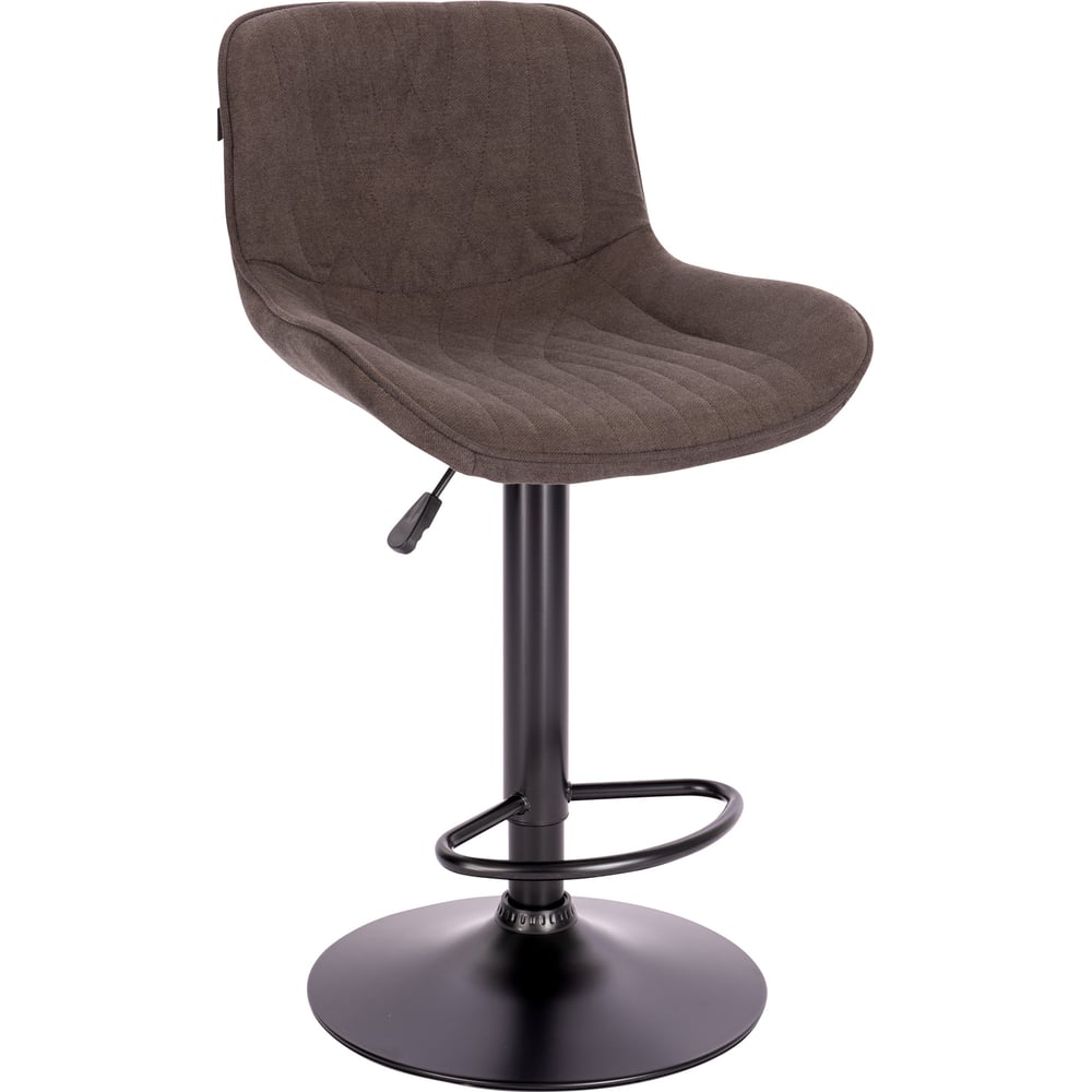 Изображение товара Барный стул Everprof Grace Black ткань темно-коричневый регулируемый