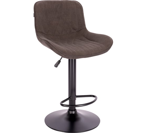 Изображение товара Барный стул Everprof Grace Black ткань, темно-коричневый EP Grace B Fabric Dark Brown