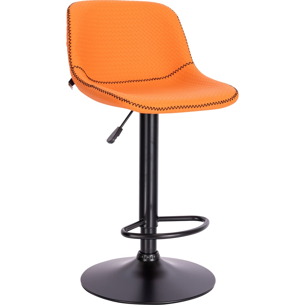 Изображение товара Барный стул Everprof Smile Black экокожа, оранжевый EP Smile B PU Orange