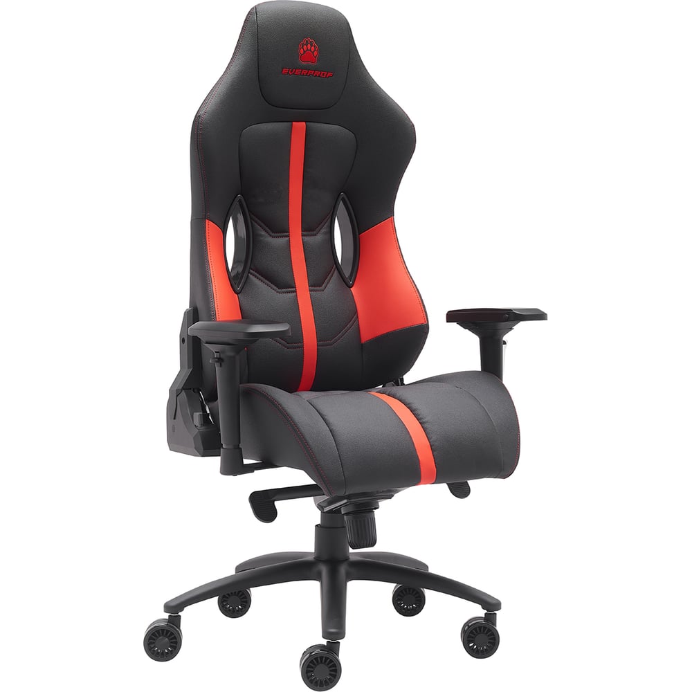 Изображение товара Кресло Everprof Jaguar экокожа, красный/черный EP Jaguar PU Red/Black