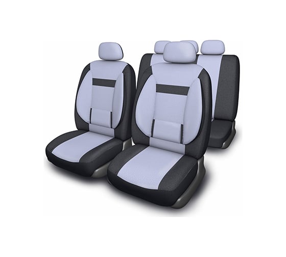 Изображение товара Чехлы сиденья SKYWAY Protect Plus- 1 полиэстер/велюр/сетка S01301047