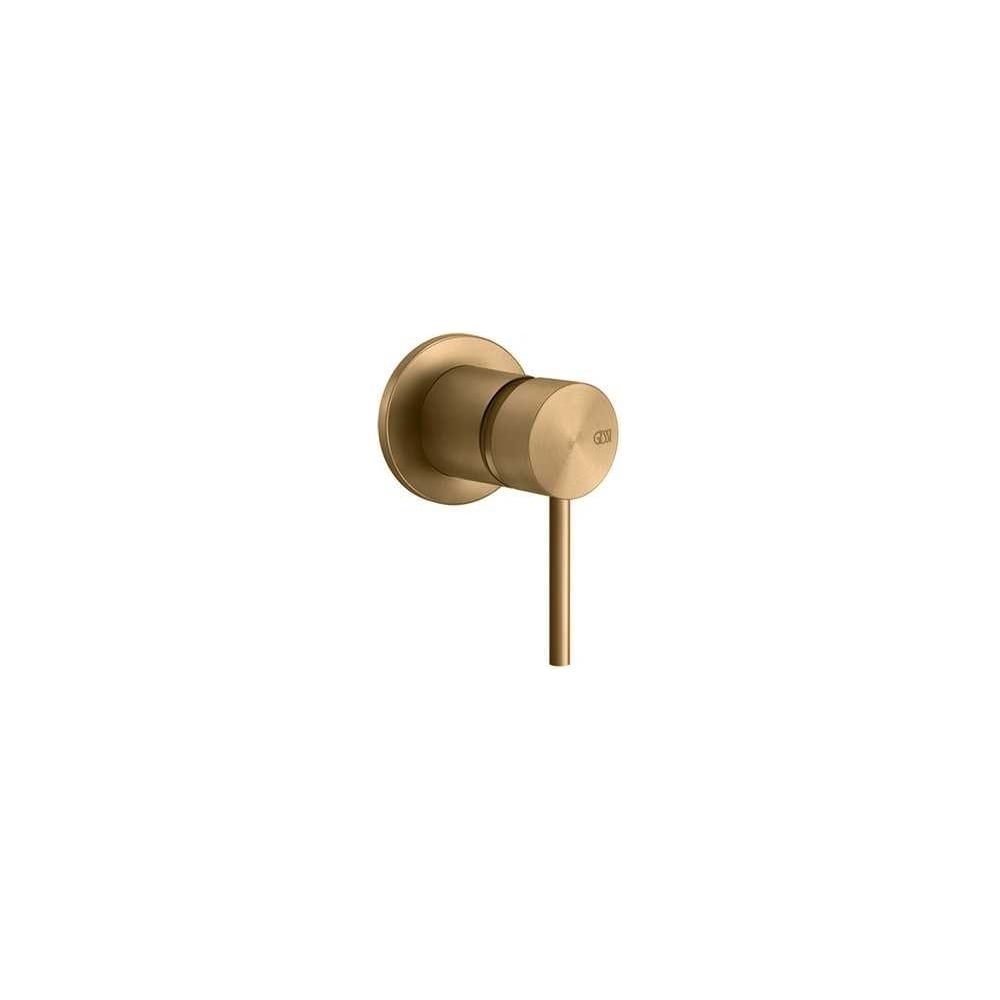 Изображение товара Встраиваемый однорычажный смеситель Gessi Flessa Brass Brushed PVD 54019.727