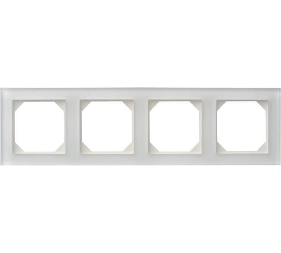 Изображение товара Четырехпостовая рамка LIREGUS Эпсилон К14-245-04 Е/WG матовое стекло 28-2321